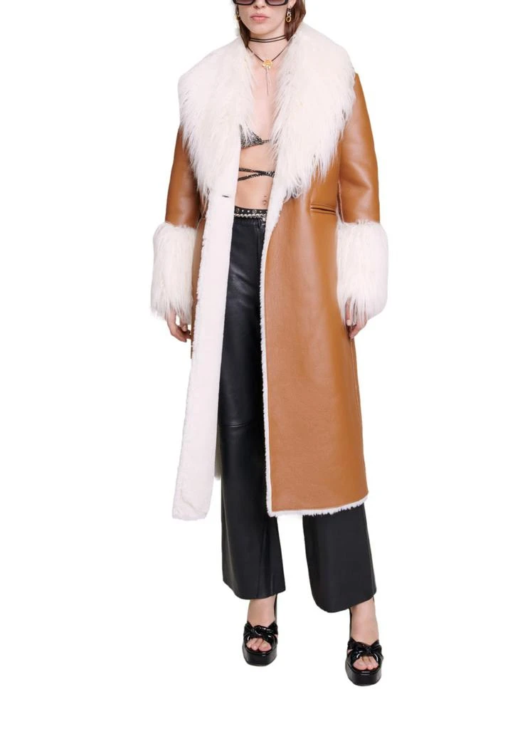 商品Maje|Faux fur long coat,价格¥2658,第2张图片详细描述
