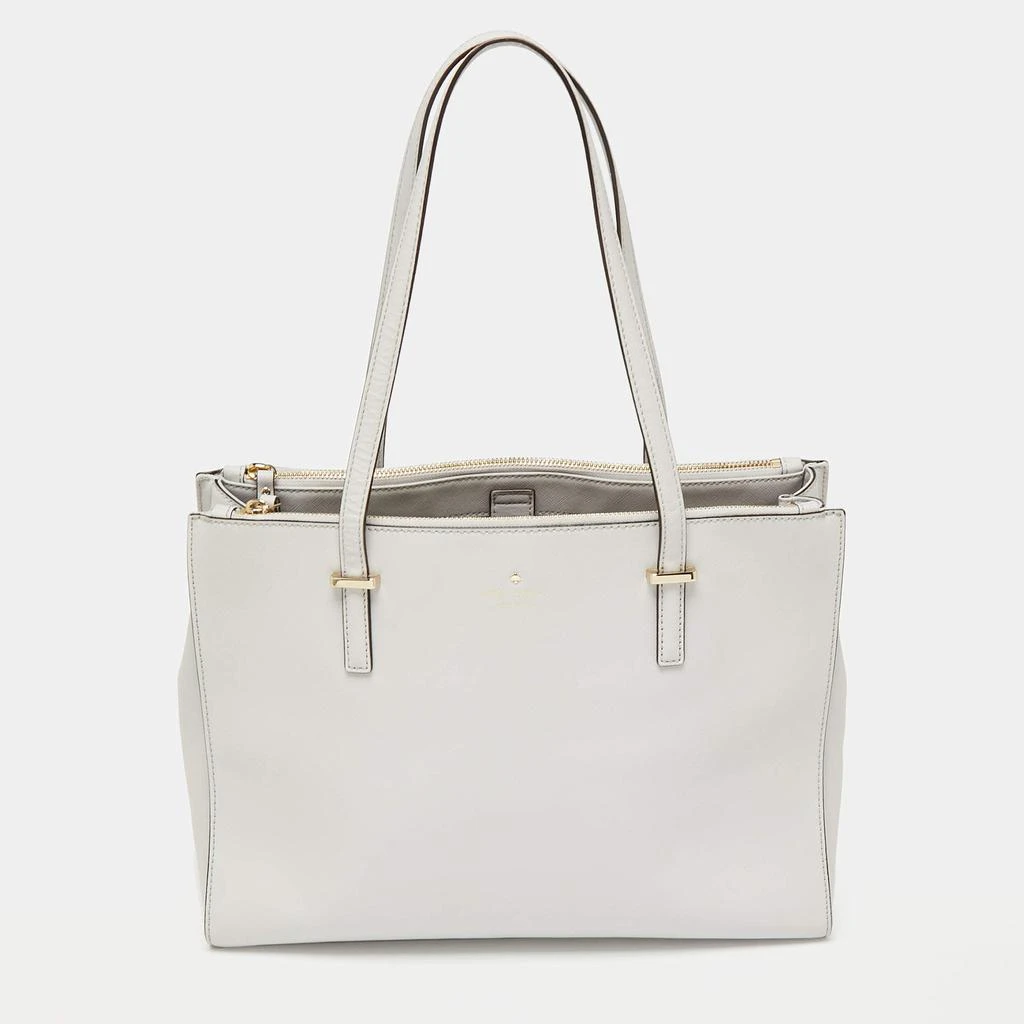 商品[二手商品] Kate Spade|Kate Spade Grey Leather Cedar Street Jensen Tote,价格¥1098,第1张图片