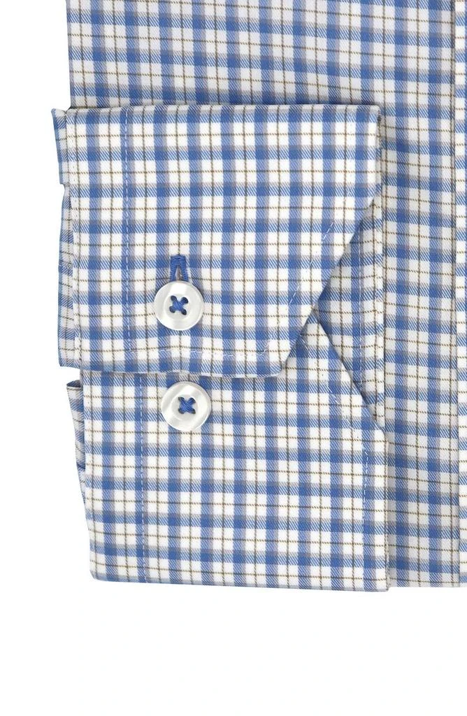 商品Lorenzo Uomo|Trim Fit Plaid Check Dress Shirt,价格¥410,第2张图片详细描述