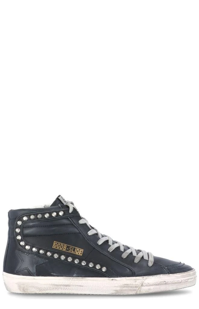 商品Golden Goose|Golden Goose Deluxe Brand Slide High-Top Sneakers,价格¥4988,第1张图片