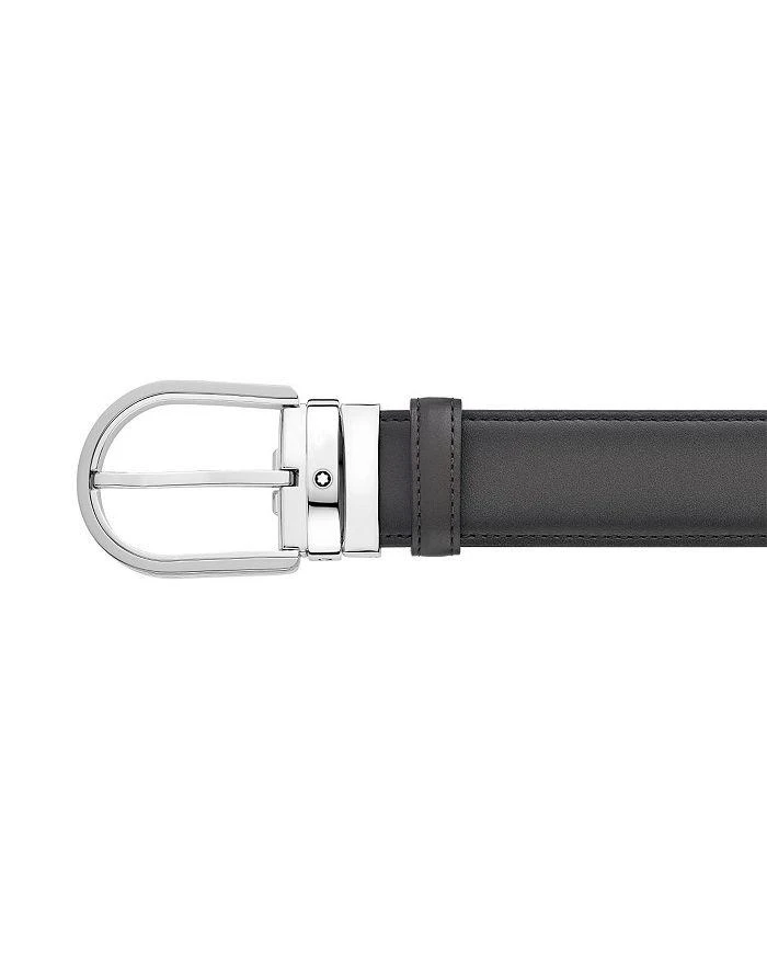 商品MontBlanc|Horseshoe Buckle Leather Belt,价格¥3704,第2张图片详细描述