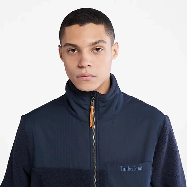 商品Timberland|High-Pile Zip-Front Fleece for Men in Navy,价格¥1291,第5张图片详细描述