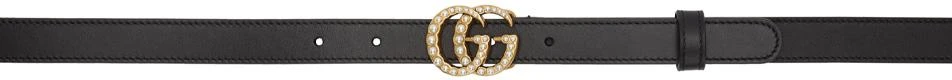 商品Gucci|Black GG Pearl Belt,价格¥4571,第1张图片