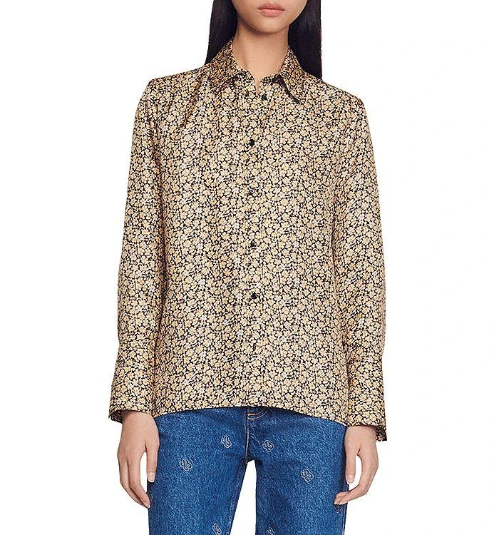 商品Sandro|Annita Floral Print Shirt,价格¥1478,第1张图片