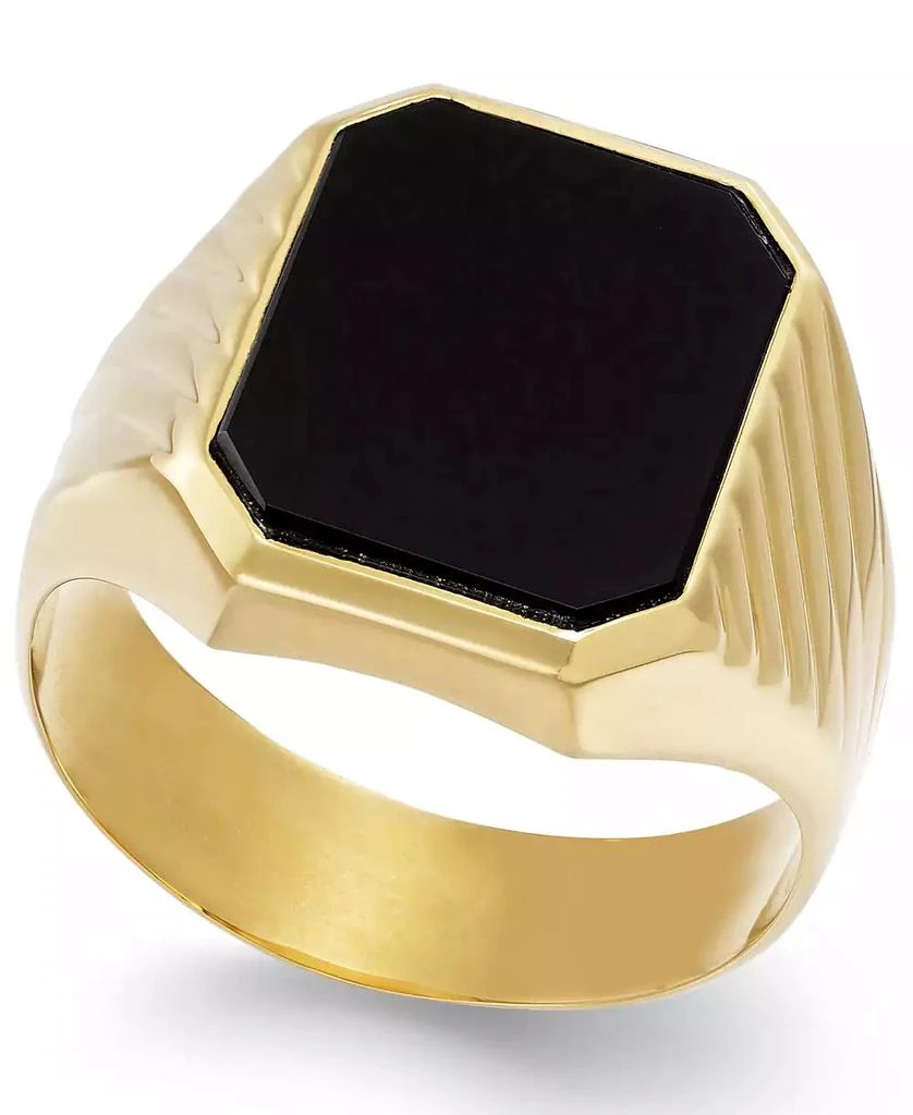 商品Macy's|Men's Onyx  (3-3/4 ct. t.w.) Ring in 14k Gold,价格¥6279,第1张图片