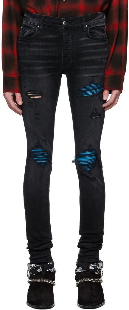 商品AMIRI|Black MX1 Cracked Paint Jeans,价格¥8469,第1张图片