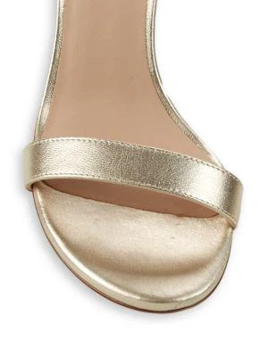 商品Stuart Weitzman|Nearlynude Faux Pearl-Embellished Leather Sandals,价格¥1582,第5张图片详细描述