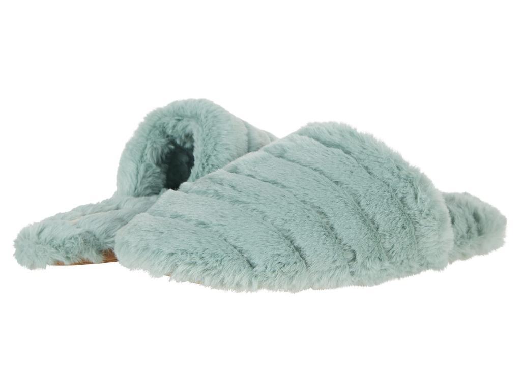 商品Madewell|Quilted Scuff Slippers in Recycled Faux Fur,价格¥214,第1张图片