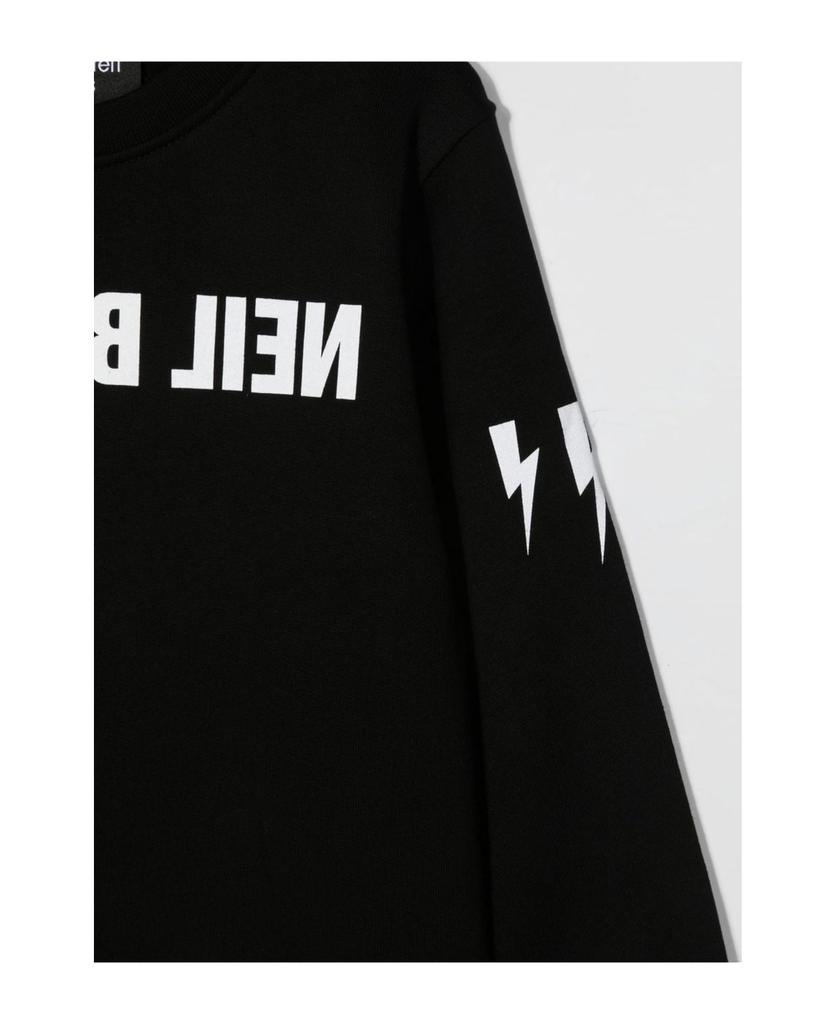 商品Neil Barrett|Black Cotton Sweatshirt,价格¥809,第5张图片详细描述