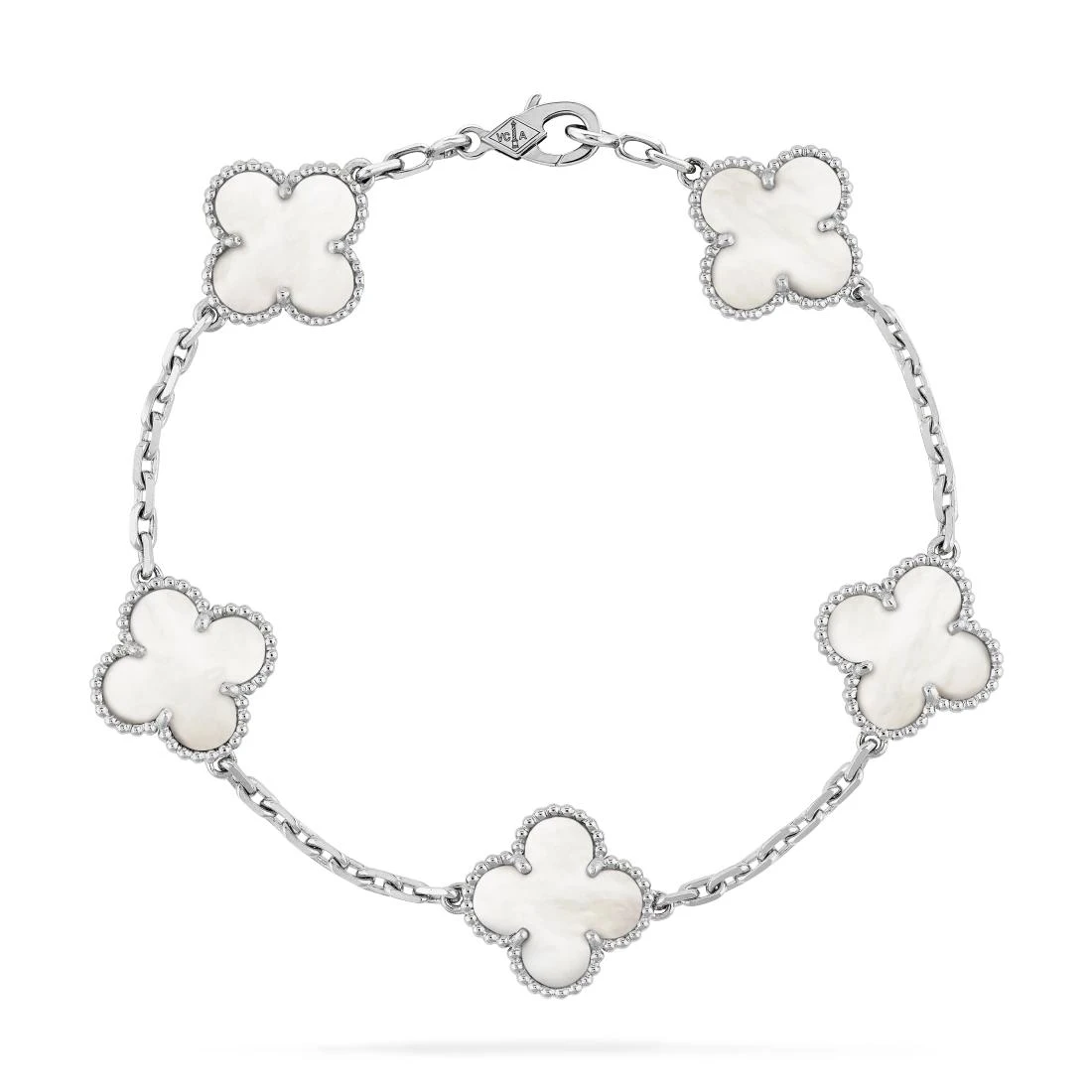 商品Van Cleef & Arpels|包邮包税【预售7天发货】 VCA梵克雅宝 23秋冬 女士 手链 Vintage Alhambra手链，5图案 VCARF48400,价格¥39784,第1张图片