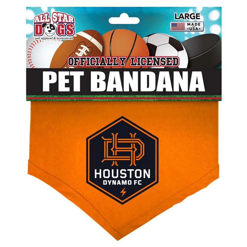 商品All Star Dogs|Orange Houston Dynamo FC Pet Bandana,价格¥134,第1张图片
