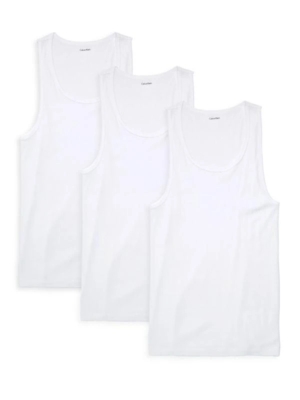 商品Calvin Klein|Cotton Classics 3-Pack Tank Tops,价格¥165,第3张图片详细描述