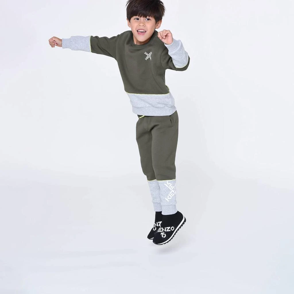 商品Kenzo|KENZO Boys' 2 Tone Cotton-Blend Jersey Sweatshirt,价格¥450,第2张图片详细描述