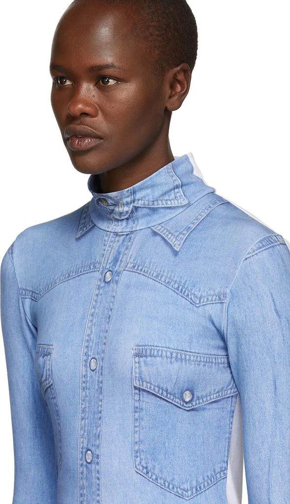 商品Vetements|Blue Shirt Print Bodysuit,价格¥3548,第5张图片详细描述