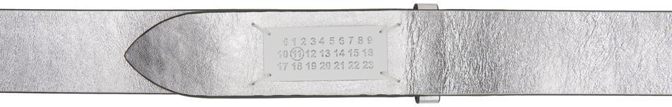 商品MAISON MARGIELA|Silver Signature Logo Belt,价格¥2902,第1张图片