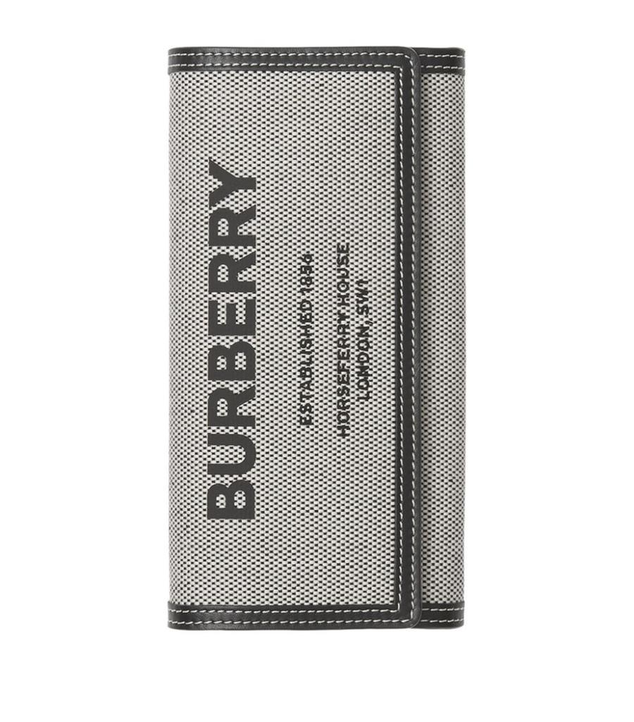 商品Burberry|Canvas Horseferry Print Continental Wallet,价格¥3594,第4张图片详细描述