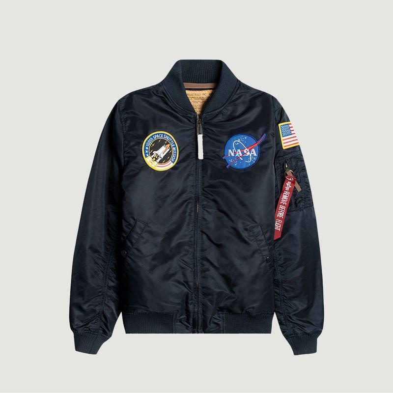 商品Alpha Industries|Alpha Industries x NASA MA-1 VF zipped jacket Repl. blue Alpha Industries,价格¥1579,第1张图片