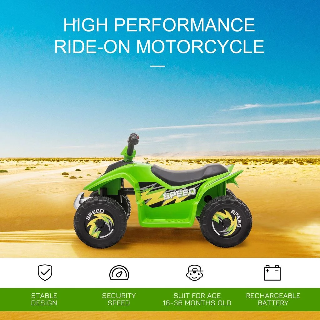 商品Streamdale Furniture|Streamdale Kids' Electric ATV 4 Wheels,价格¥1517,第4张图片详细描述