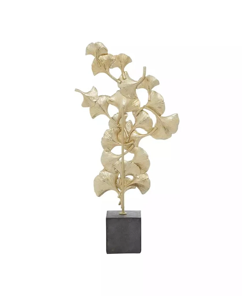 商品Rosemary Lane|Polyresin Contemporary Gingko Leaf Sculpture, 20" x 10",价格¥570,第5张图片详细描述