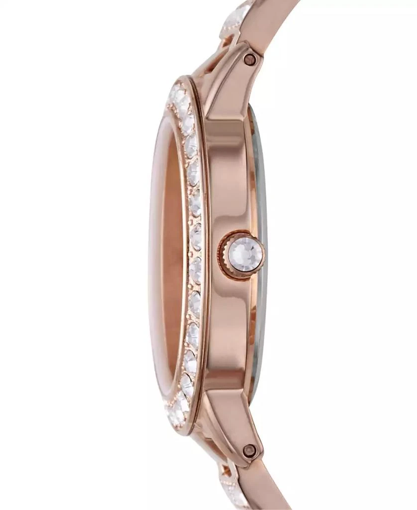 商品Fossil|Fossil Women's Jesse Rose Gold-Tone Stainless Steel Bracelet Watch 34mm ES3020 女士腕表,价格¥695,第2张图片详细描述