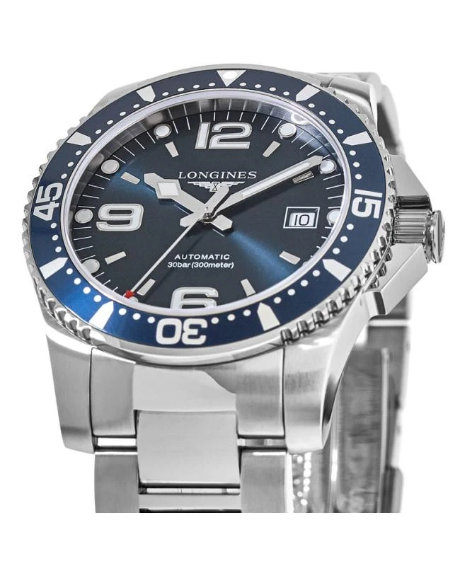 商品Longines|Longines HydroConquest Automatic 41mm Blue Dial Steel Men's Watch L3.742.4.96.6,价格¥7193,第2张图片详细描述
