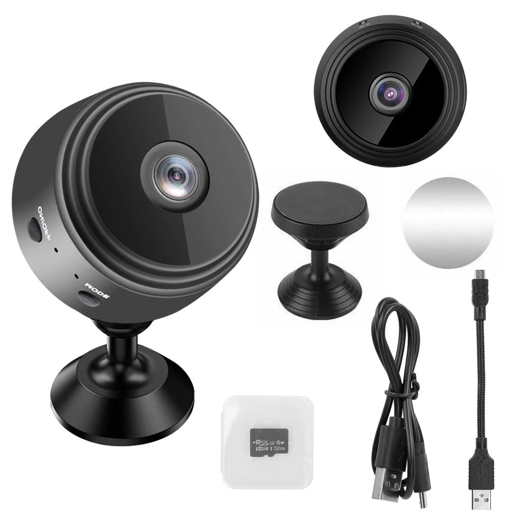 商品Global Bazaar|Mini Wireless Camera 1080P HD Home Security w/ 32G MMC Card,价格¥290,第1张图片