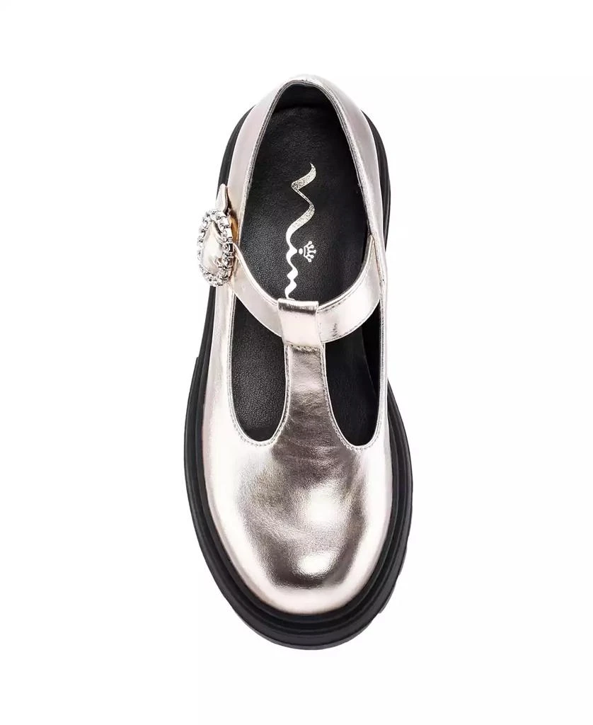 商品Nina|Big Girls Stassi Rhinestone Buckle T-Strap Mary Jane Shoe,价格¥263,第4张图片详细描述