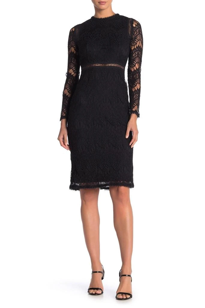 商品Love by Design|Lace Long Sleeve Midi Dress,价格¥311,第1张图片