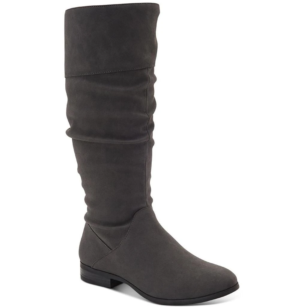 商品Style & Co|Style & Co. Womens Kelimae 2 Faux Suede Ruched Mid-Calf Boots,价格¥107,第1张图片
