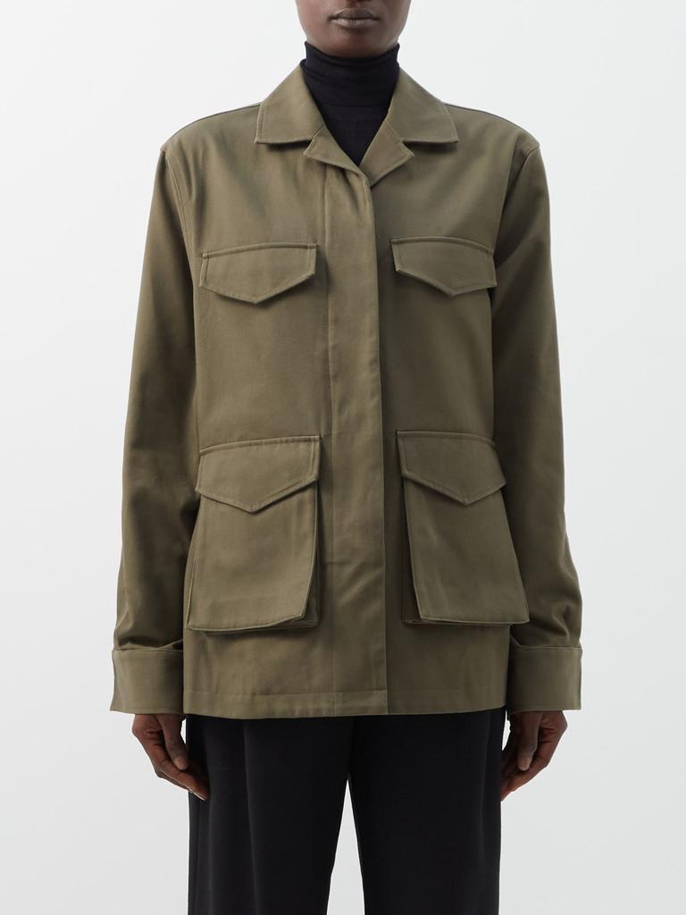 商品Totême|Cargo-pocket cotton-canvas jacket,价格¥3659,第1张图片