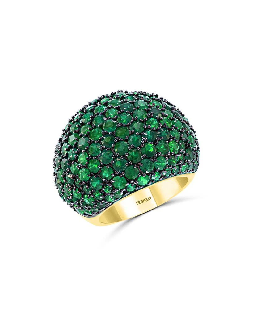 商品Bloomingdale's|Emerald Statement Ring in 14K Yellow Gold - Exclusive,价格¥34025,第1张图片