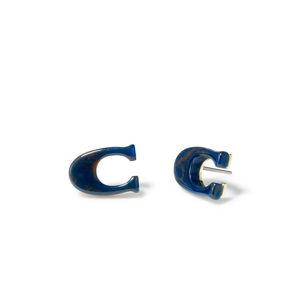 商品Coach|Signature C Resin Stud Earrings,价格¥237,第1张图片