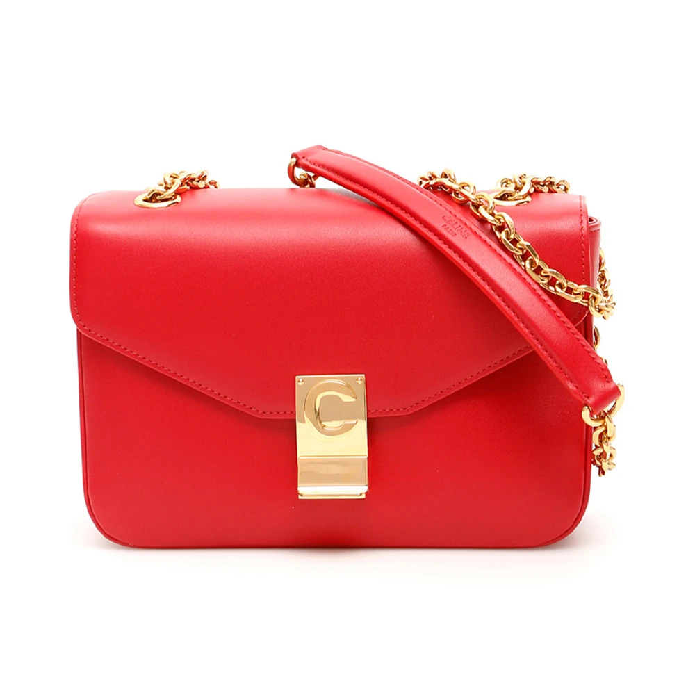 商品[国内直发] Celine|CELINE 红色女士单肩包 187253-BFB-27ED,价格¥20169,第1张图片