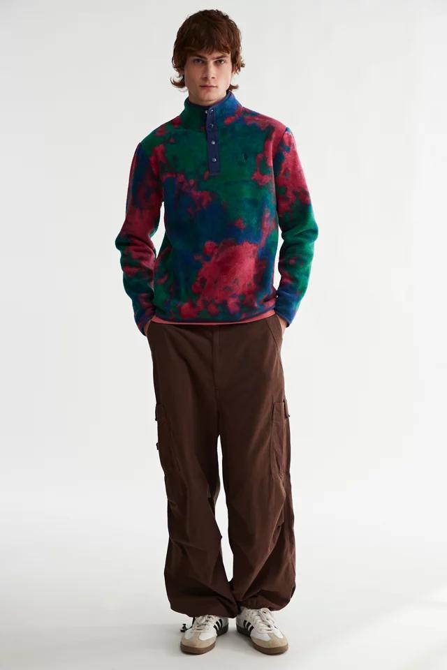 商品Ralph Lauren|Polo Ralph Lauren Tie-Dye Fleece Quarter Snap Pullover Sweatshirt,价格¥1763,第4张图片详细描述