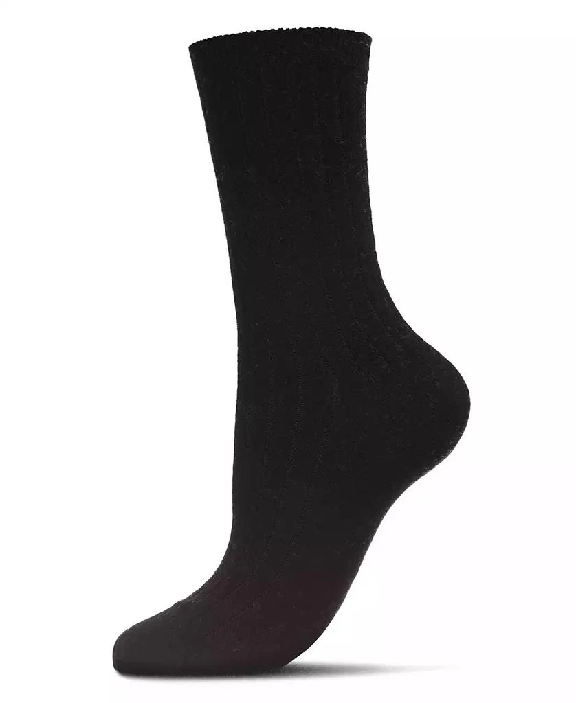 商品Memoi|Women's Rib Cashmere Crew Socks,价格¥150,第1张图片