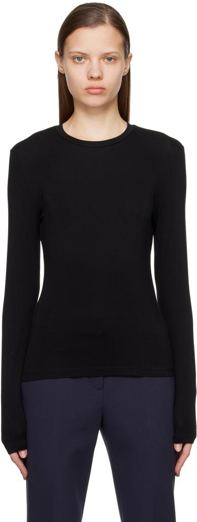 Black Livigno Long Sleeve T-Shirt商品第1张图片规格展示
