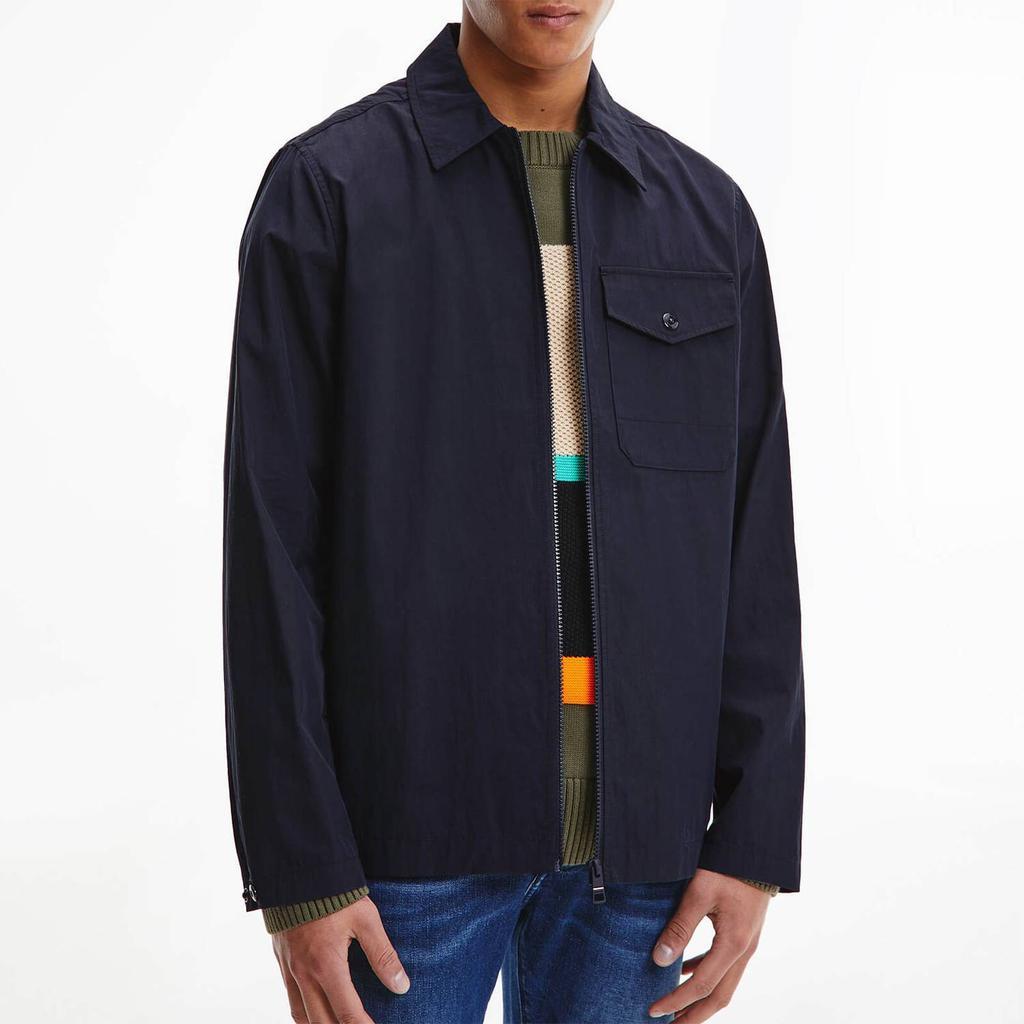 商品Tommy Hilfiger|Tommy Hilfiger Men's Cotton Nylon Shirt Jacket - Desert Sky,价格¥795,第1张图片