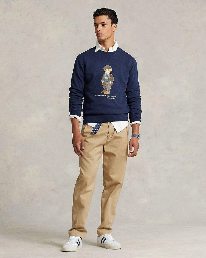 商品Ralph Lauren|Cotton Blend Fleece Polo Bear Print Crewneck Sweatshirt,价格¥819,第2张图片详细描述