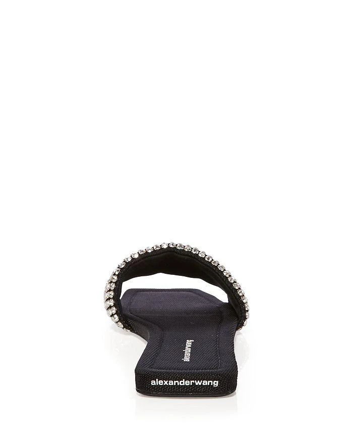 商品Alexander Wang|Women's Anya Embellished Slip On Leather Sandals,价格¥2602,第4张图片详细描述