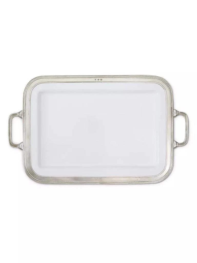 商品Match|Large Gianna Ceramic & Pewter Platter,价格¥3889,第1张图片