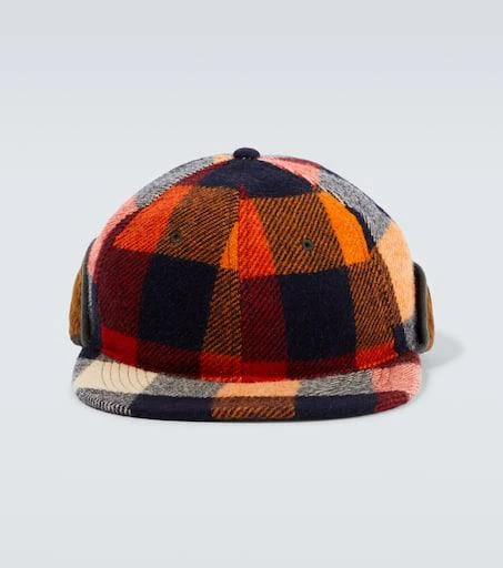 商品RRL|羊毛格纹耳罩棒球帽,价格¥1166,第1张图片