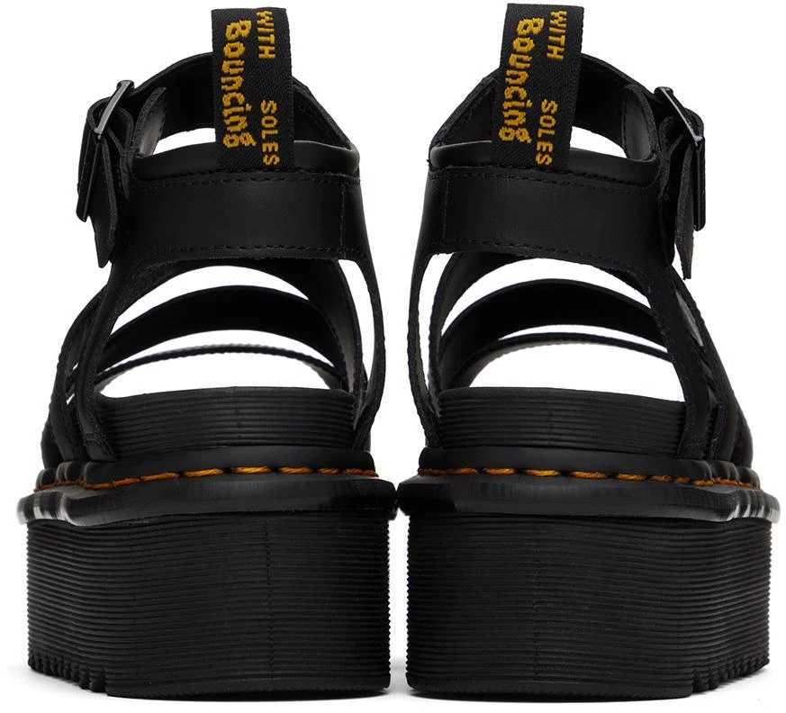 商品Dr. Martens|Black Blaire Quad Platform Sandals,价格¥325,第2张图片详细描述