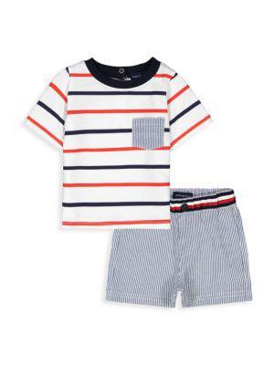 商品Andy & Evan|Baby Boy's 2-Piece Shark T-Shirt & Shorts Set,价格¥123-¥166,第1张图片