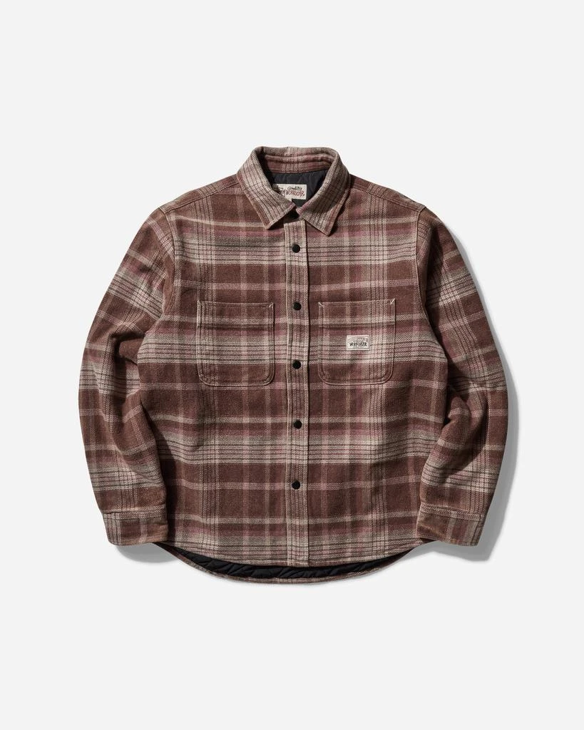 商品STUSSY|Heavy Washed Plaid Shirt Brown,价格¥1322,第1张图片