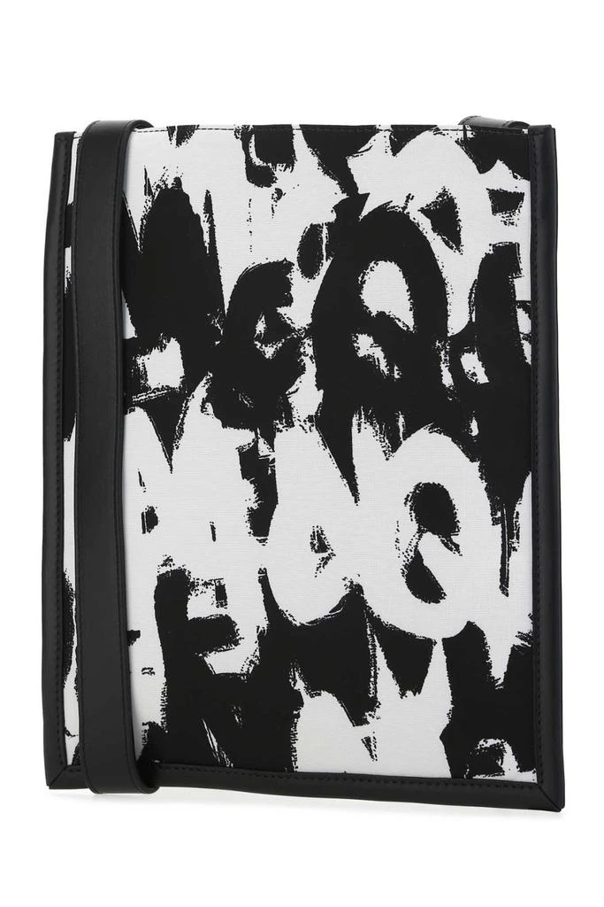 商品Alexander McQueen|Alexander McQueen Graffiti-Printed Open Top Shoulder Bag,价格¥2390,第3张图片详细描述