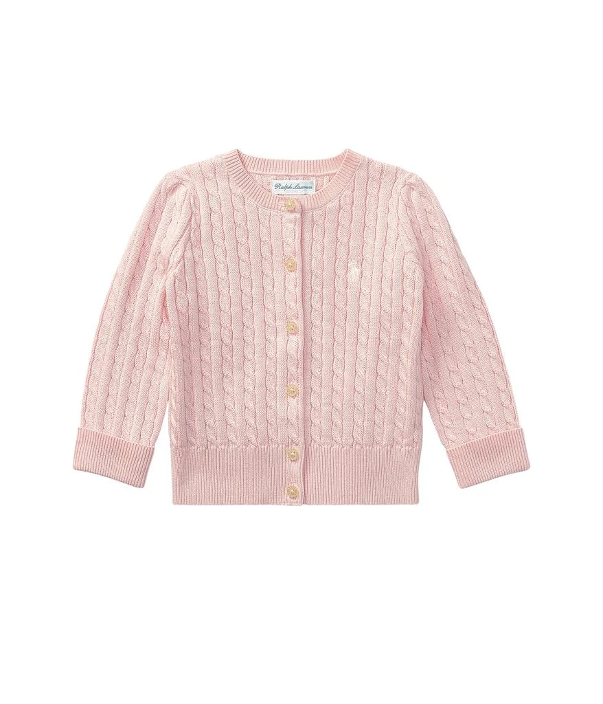 商品Ralph Lauren|Cable-Knit Cotton Cardigan (Infant),价格¥372,第1张图片