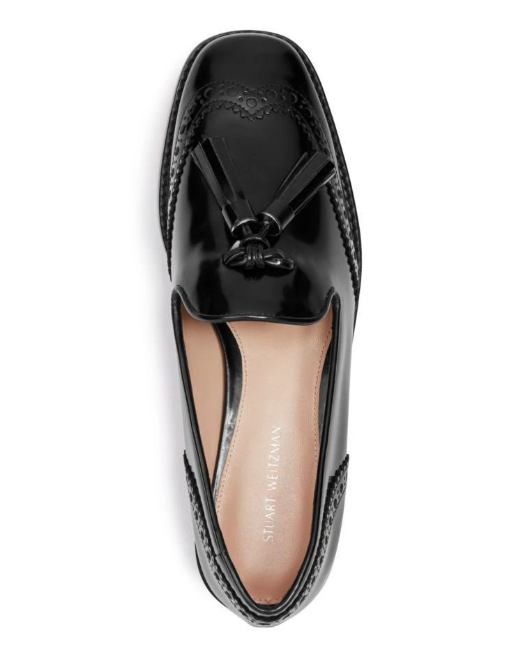 商品Stuart Weitzman|Women's Boything Leather Loafers ,价格¥1271,第3张图片详细描述