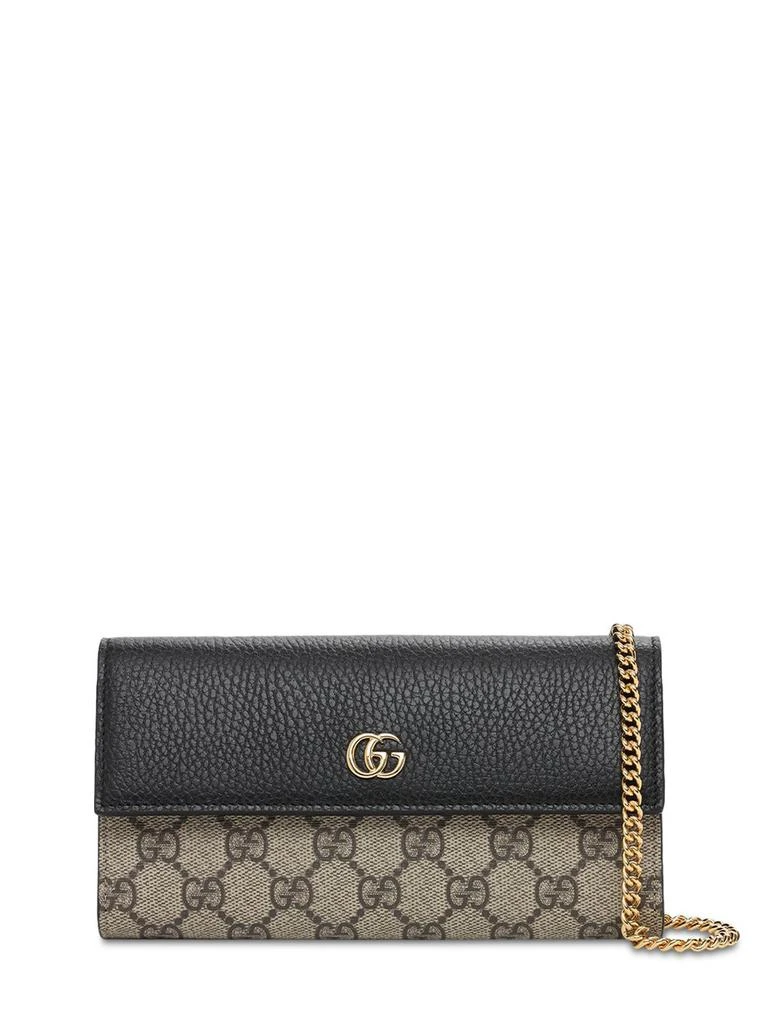 商品Gucci|Petite Marmont Gg Supreme Leather Bag,价格¥6801,第1张图片