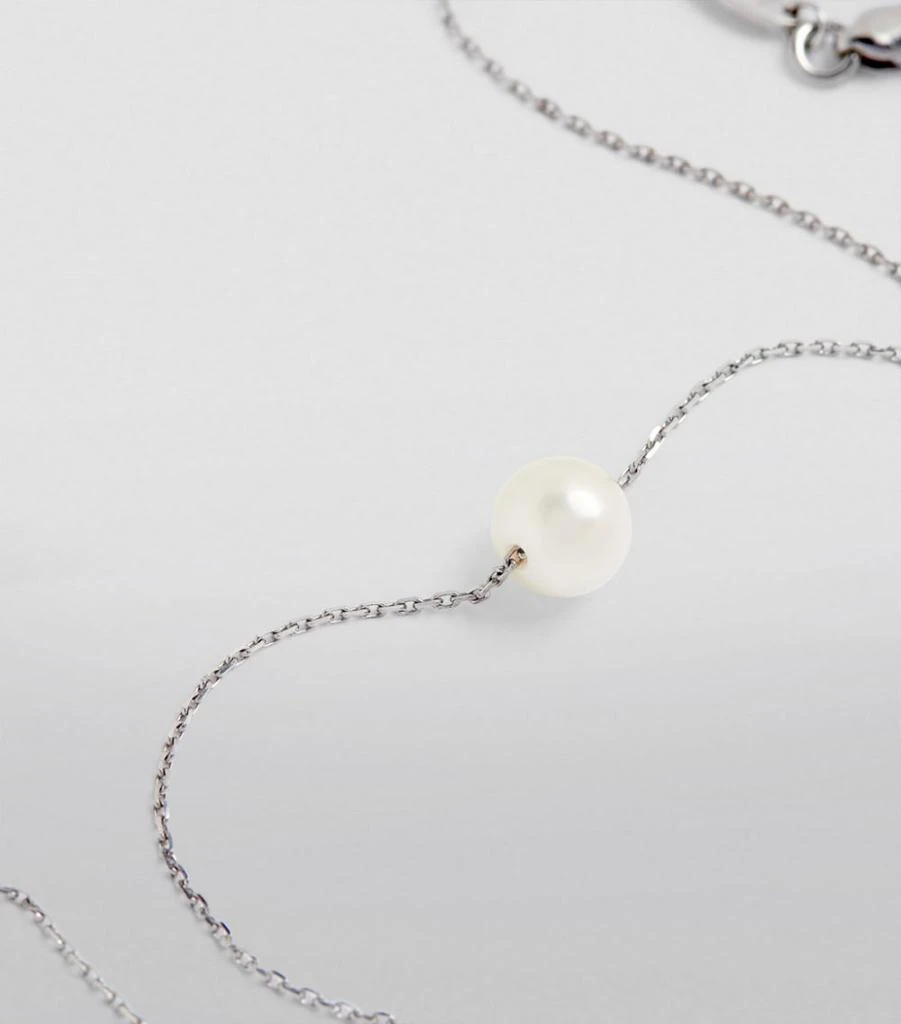 White Gold and Akoya Pearl Sensuelle Chain Bracelet 商品