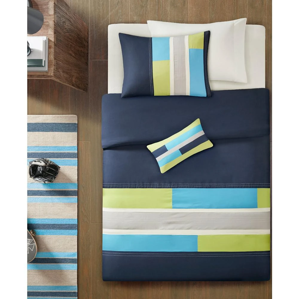 商品Natori|Pipeline 3-Pc. Twin/Twin XL Duvet Cover Set,价格¥469,第2张图片详细描述